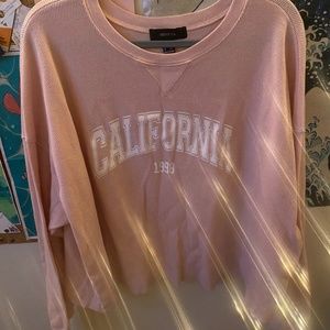 Pink graphic crop top